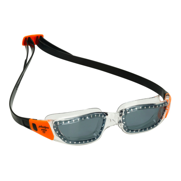 Очки для плавания Tiburon темные линзы (темные линзы; clear/orange)
